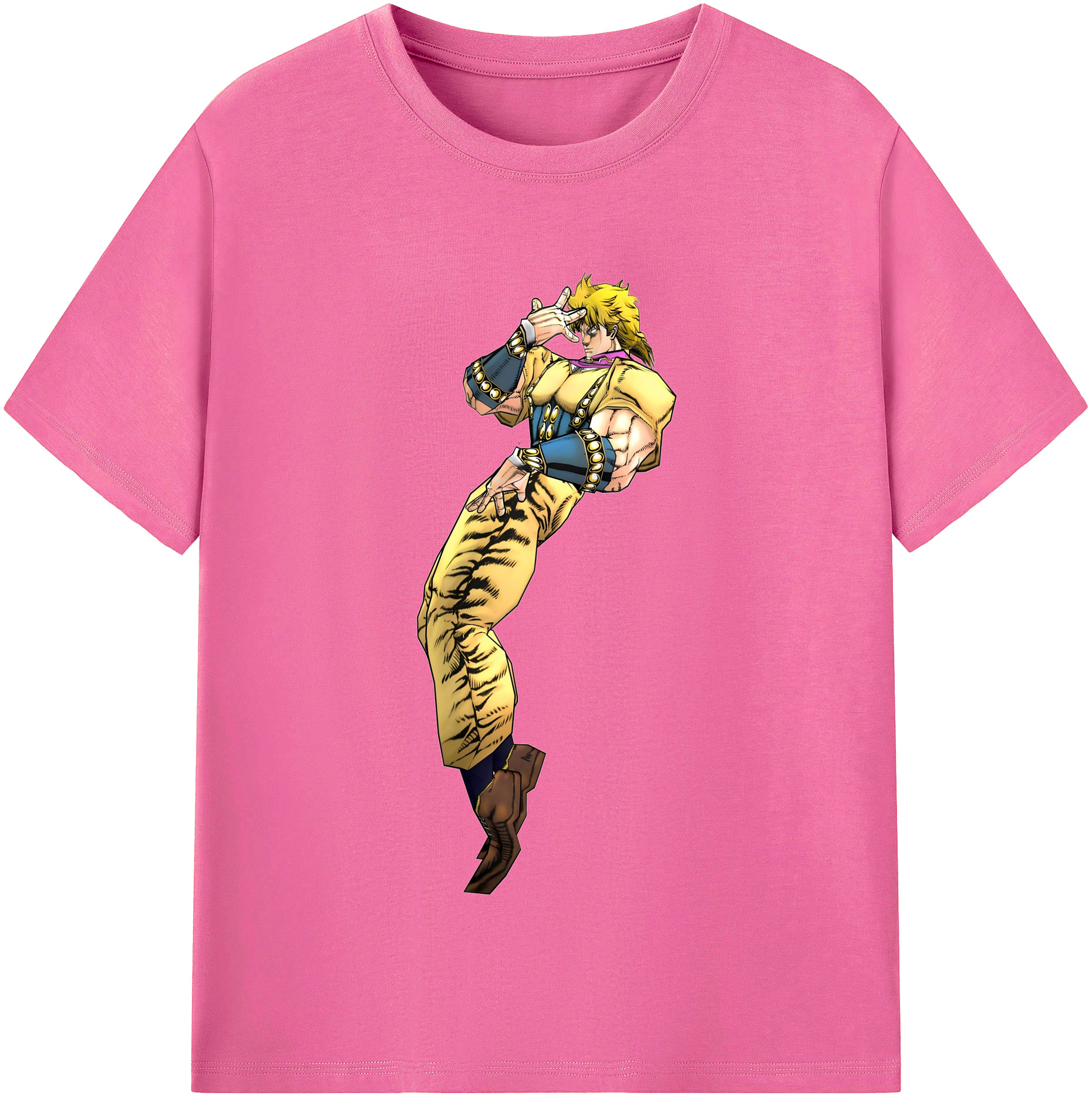 （画像用） ジョジョの奇妙な冒険 ディオ?ブランドー JoJo's Bizarre Adventure Dio Brando レディースカジュアルプリントTシャツ（綿100％）